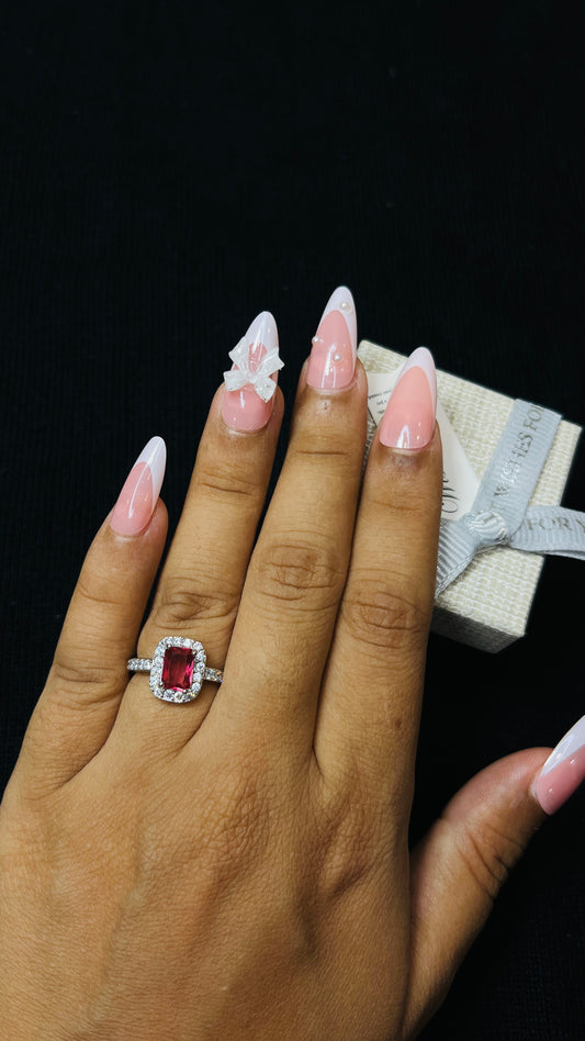 Zirconia Silver Rings with Real Australian Diamond
